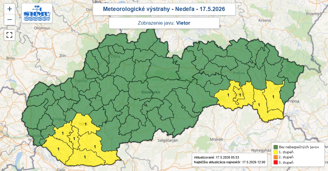 V niektorých lokalitách, najmä