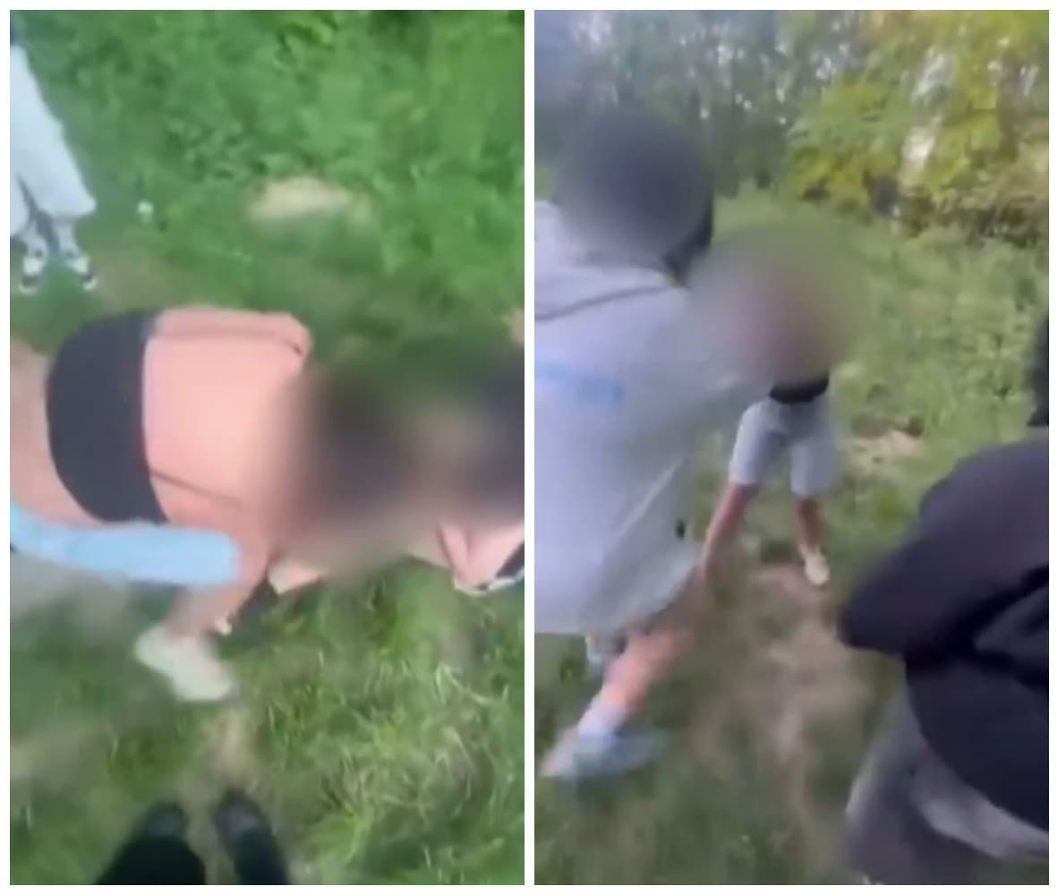 Školáčku (12) si uprostred