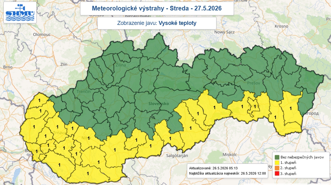 Po tropických horúčavách príde