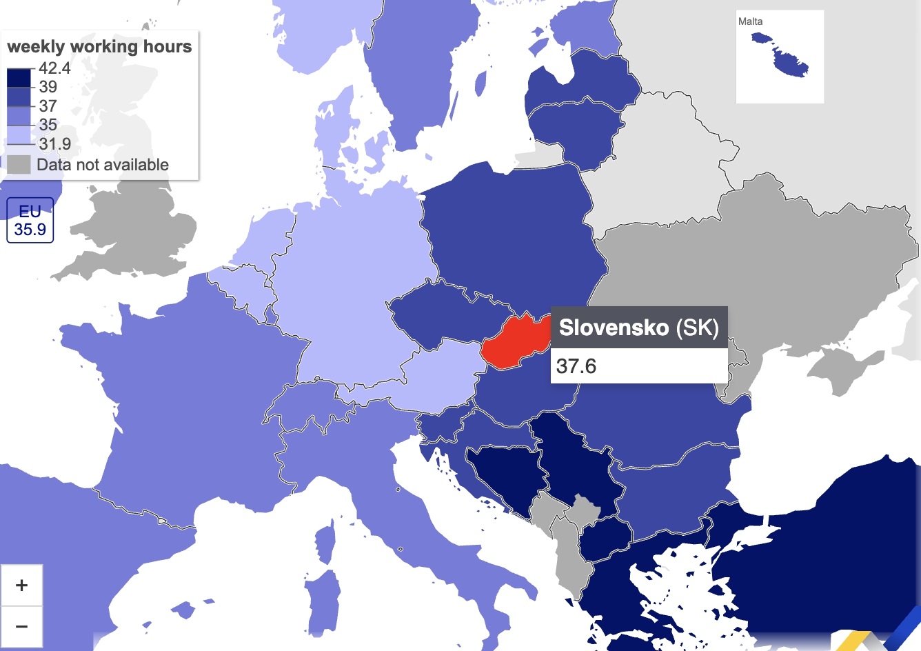 Slovensko totálne prevalcovalo krajiny