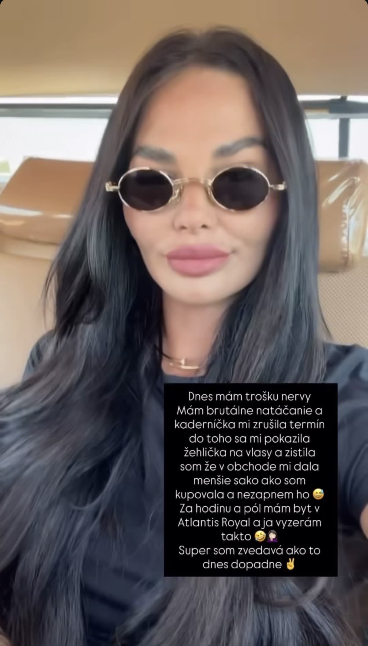 Zuzana Plačková s neupravenými vlasmi