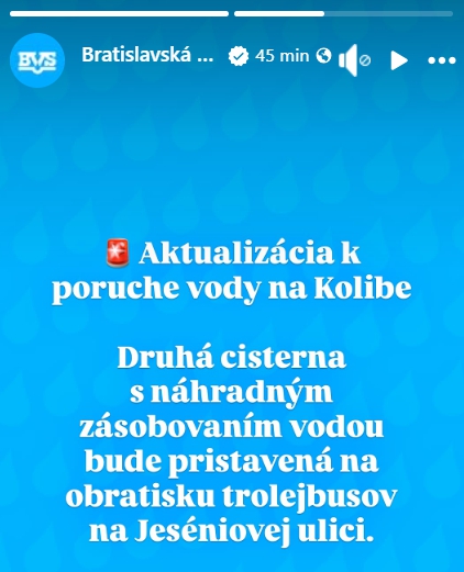AKTUÁLNE Havária potrubia odstavila
