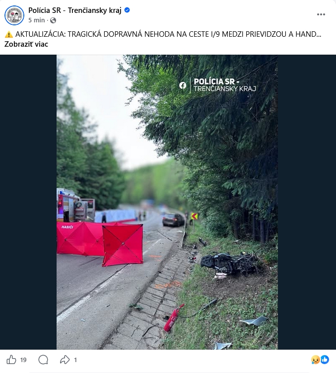 MIMORIADNA tragédia pri Handlovej: