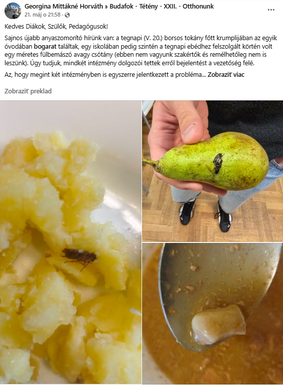 Rodičia zúria! Otrasné jedlo