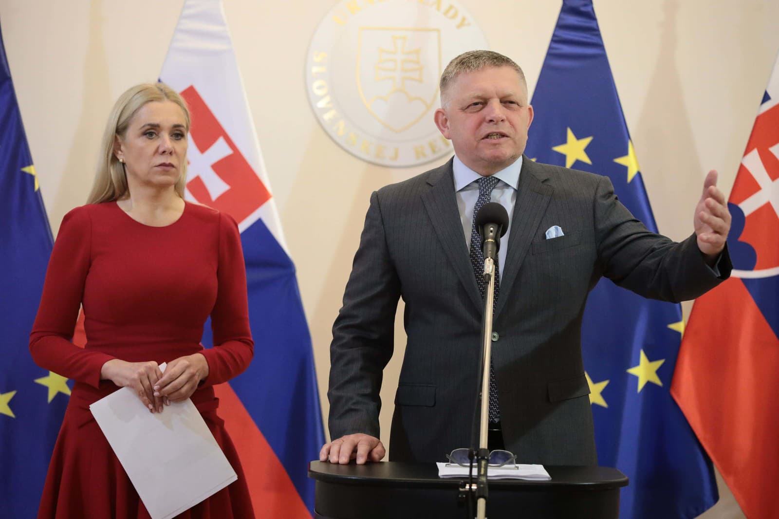 Denisa Saková a Robert Fico