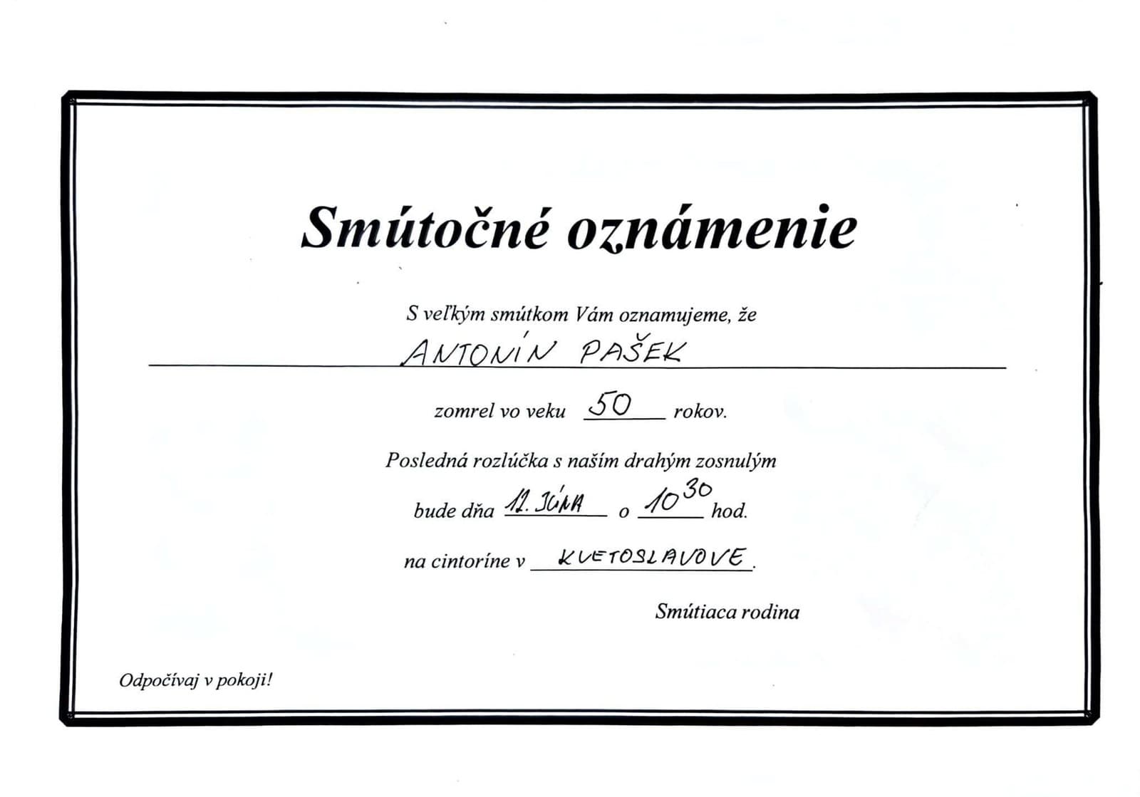 SMUTNÁ správa: Nečakane zomrel