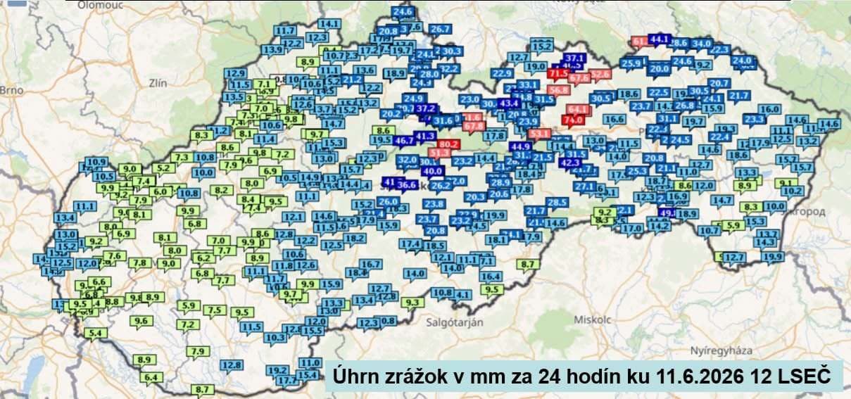 Počasie potrápilo Slovensko: Cez