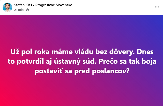 MIMORIADNE Ústavný súd ROZHODOL
