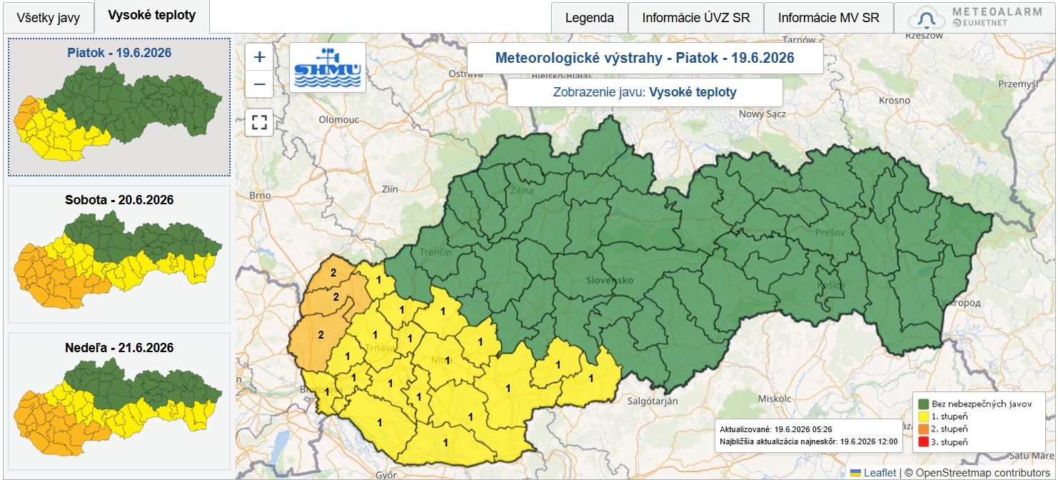 Atmosféra nad Slovenskom sa