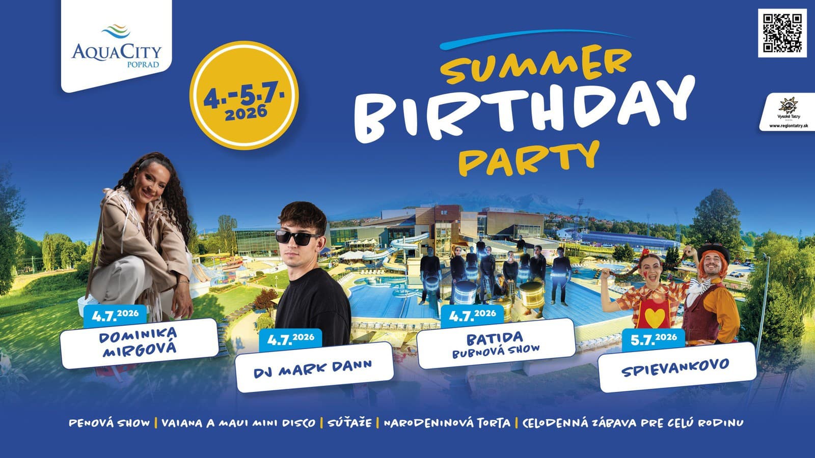 AquaCity Poprad oslávi svoje