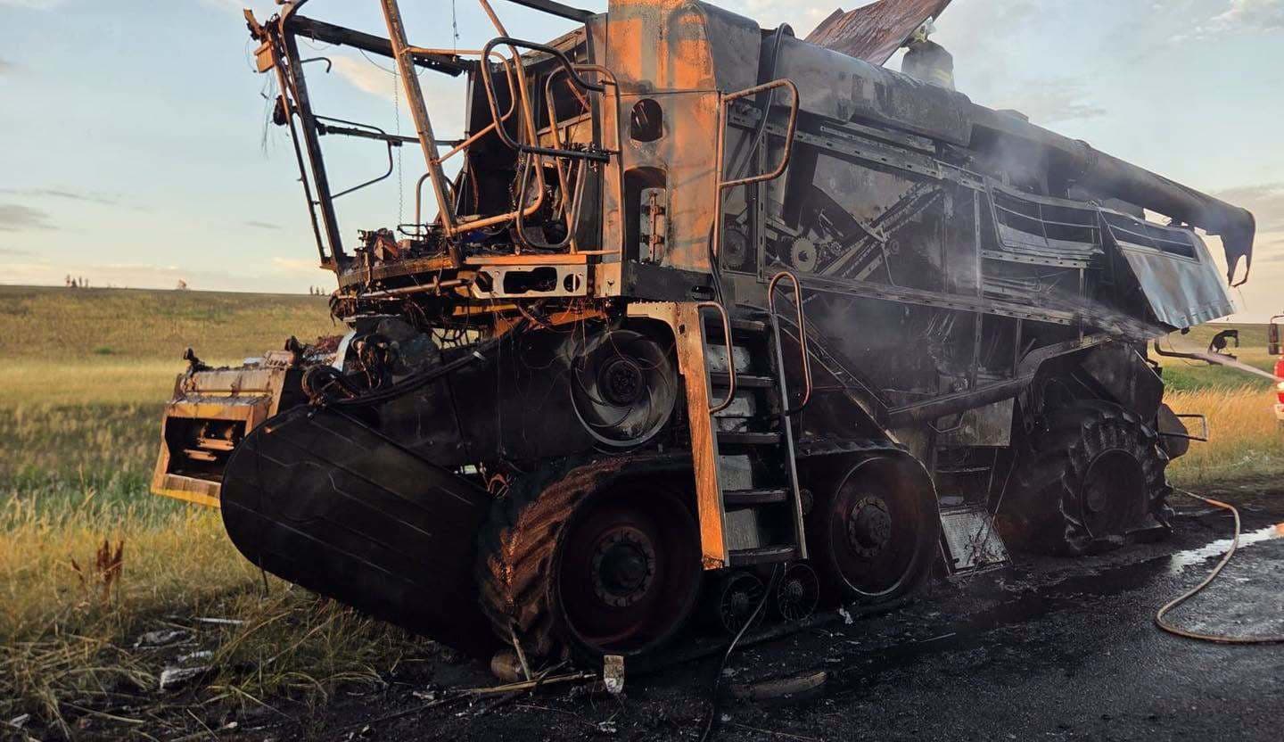 Pri Šamoríne zhorel kombajn