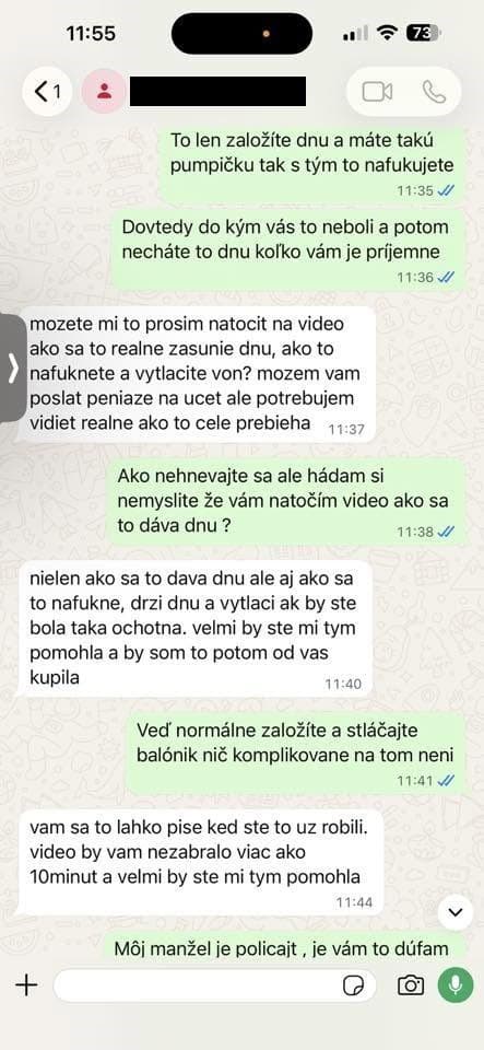 Žena chcela na internete