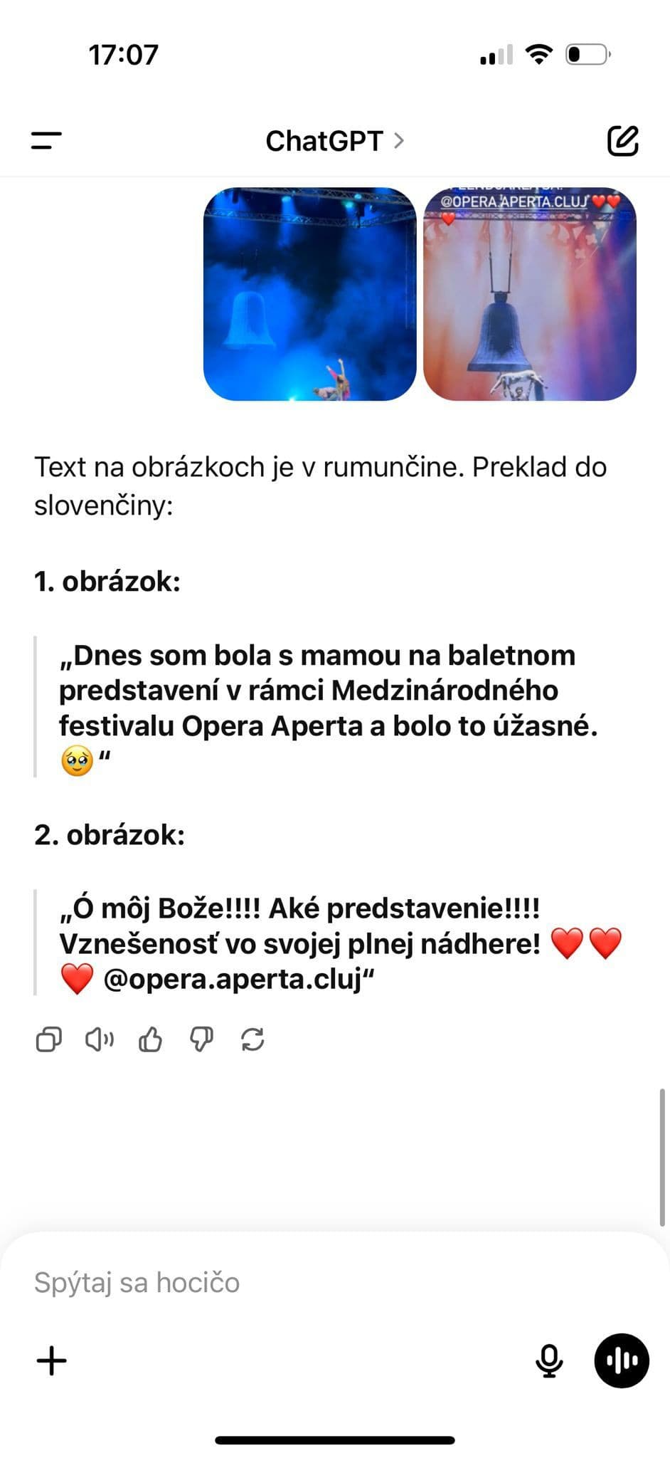 Moderný balet Zvonár u Matky Božej zožal veľký úspech v Rumunsku
