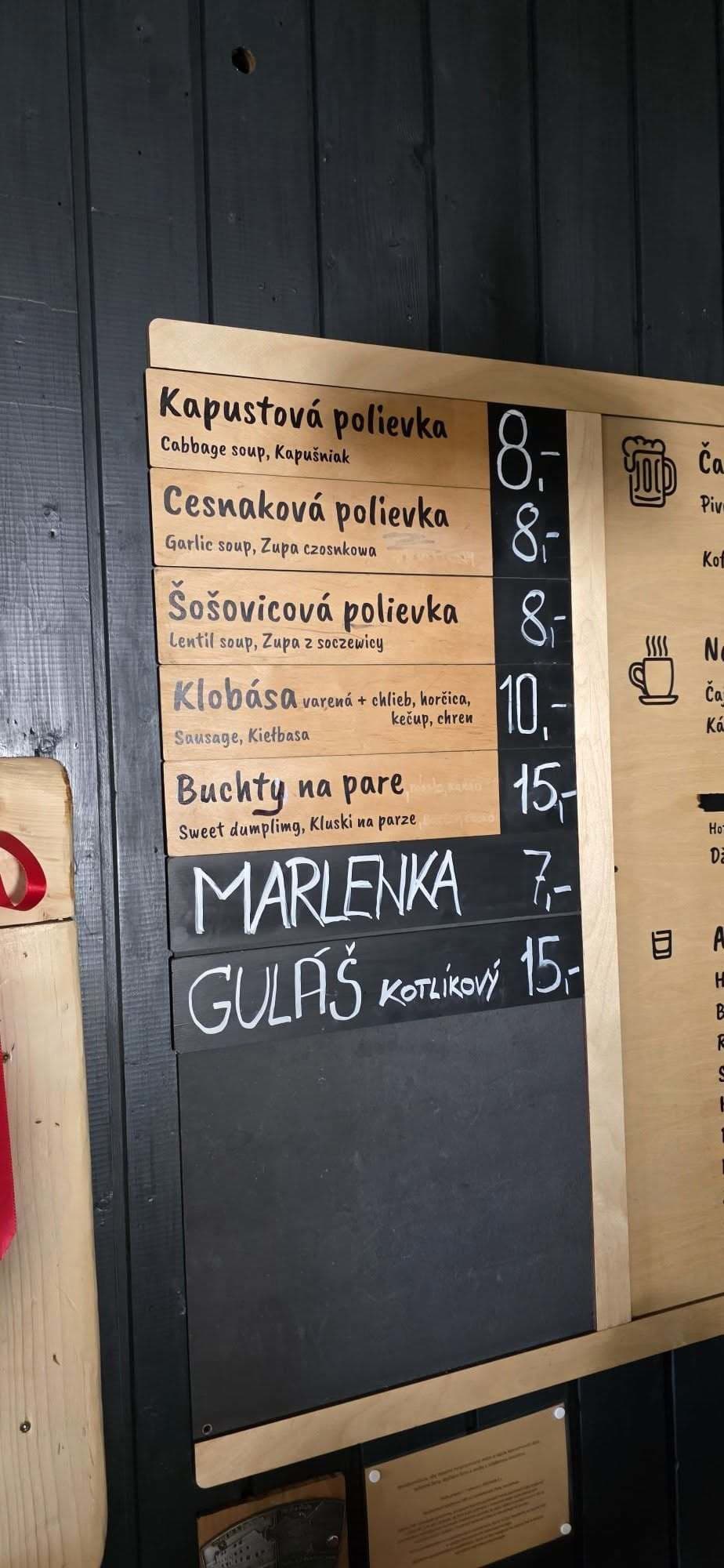 Turista zverejnil cenník na Téryho chate