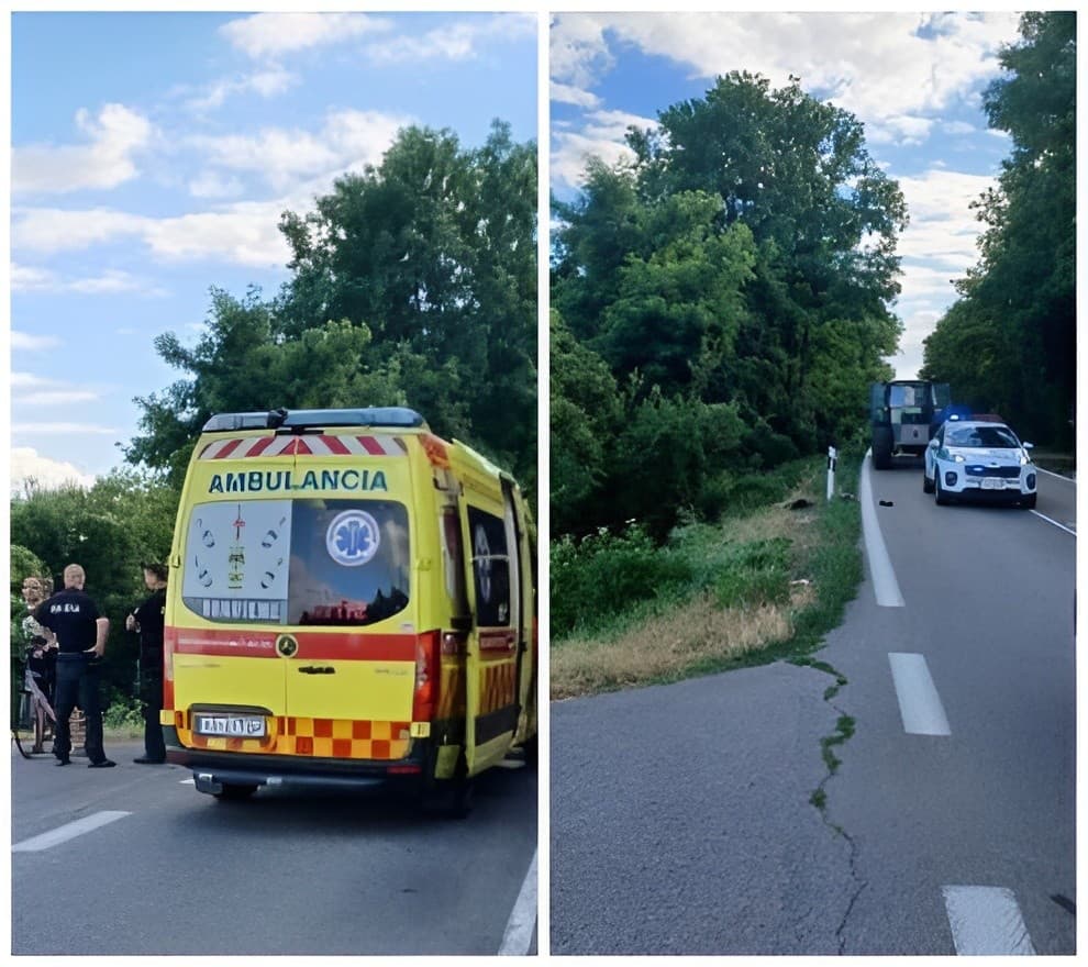 Vážna nehoda cyklistu s
