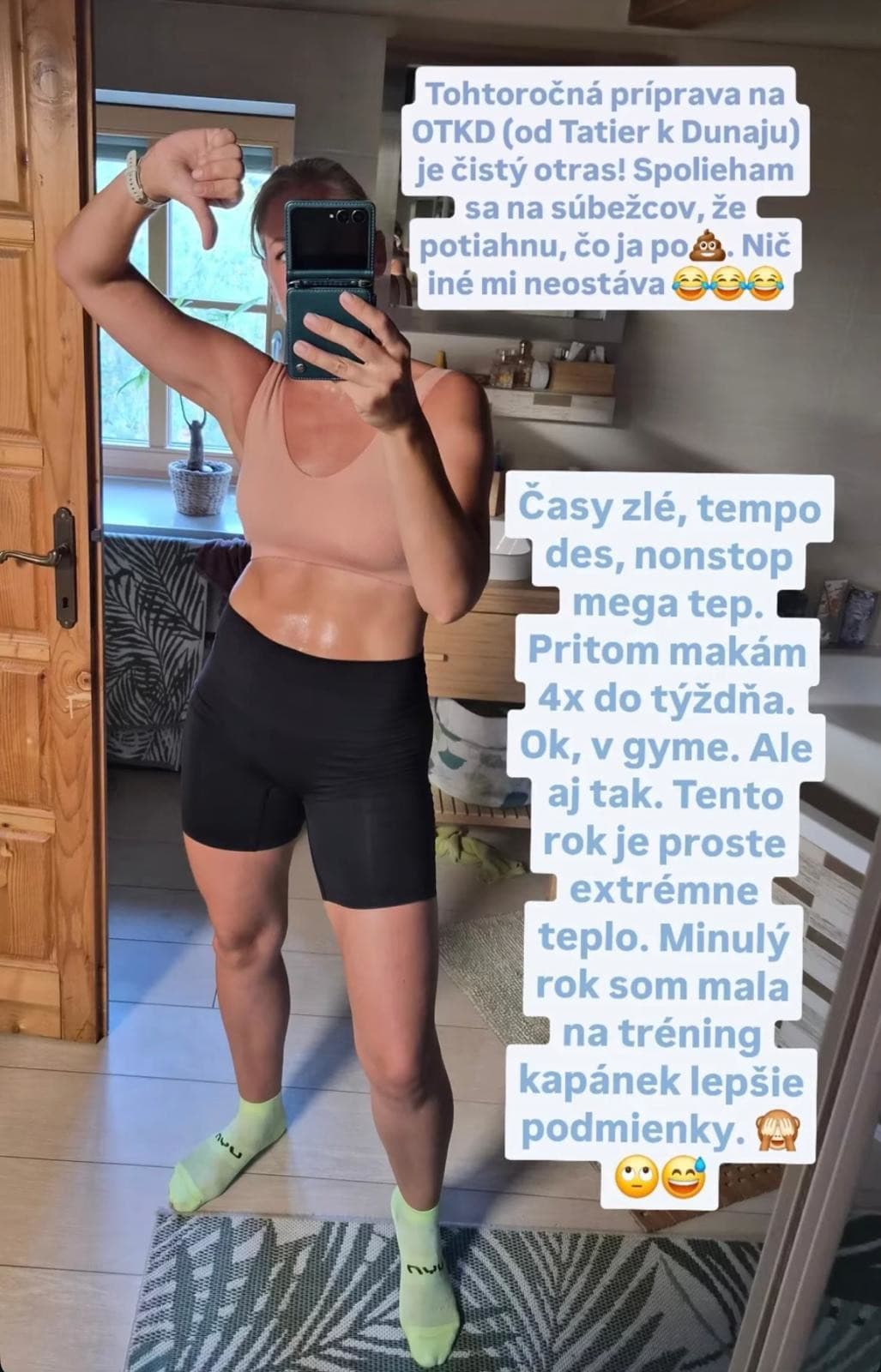 Herečka Barbora Chlebcová ukázala vyšportovú postavu. 