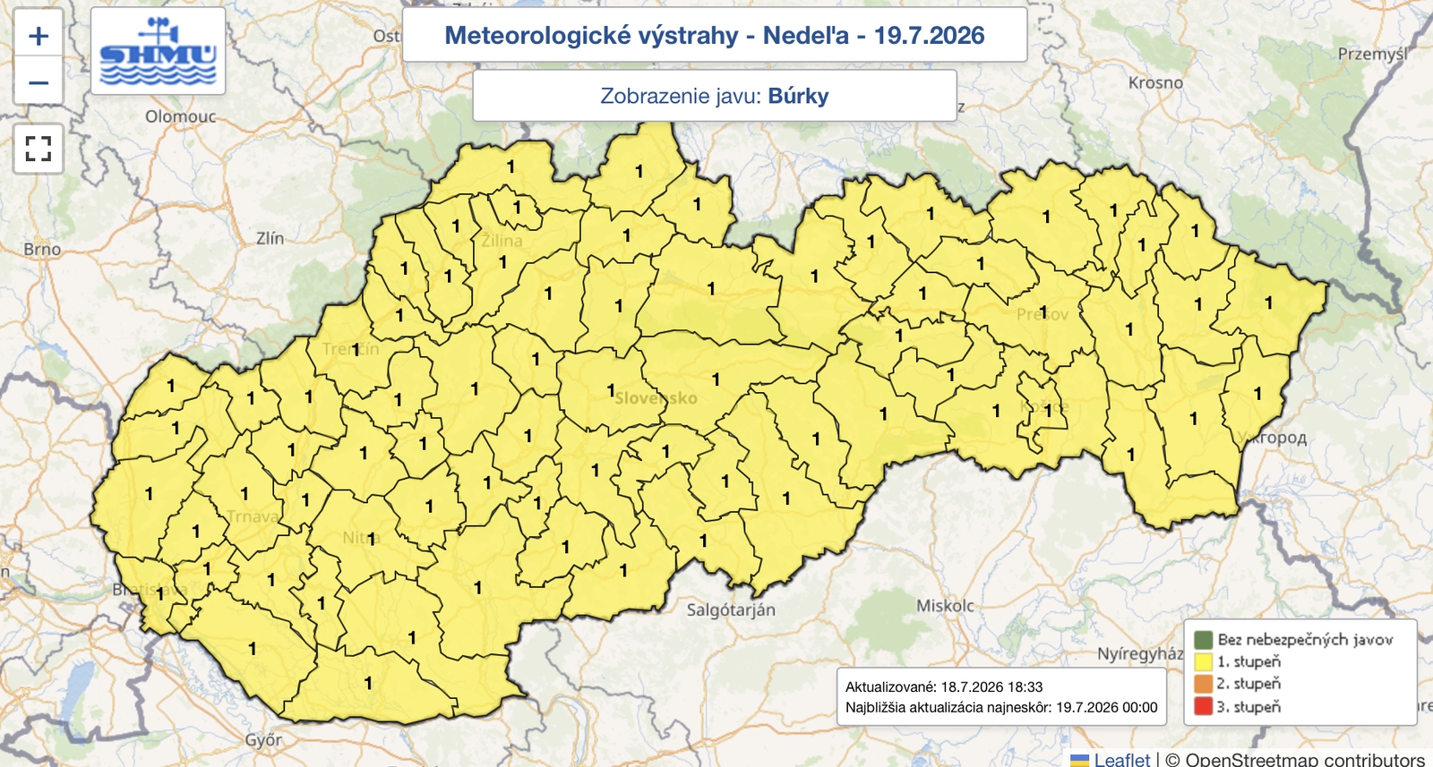 Búrky zasiahnu celé Slovensko: