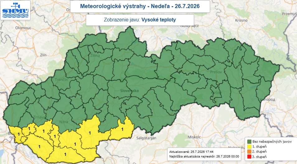 Meteorológovia varujú pred horúčavami: