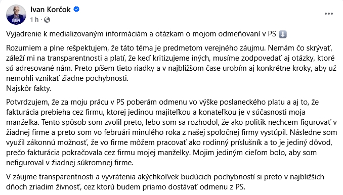 Korčok si to PORIADNE
