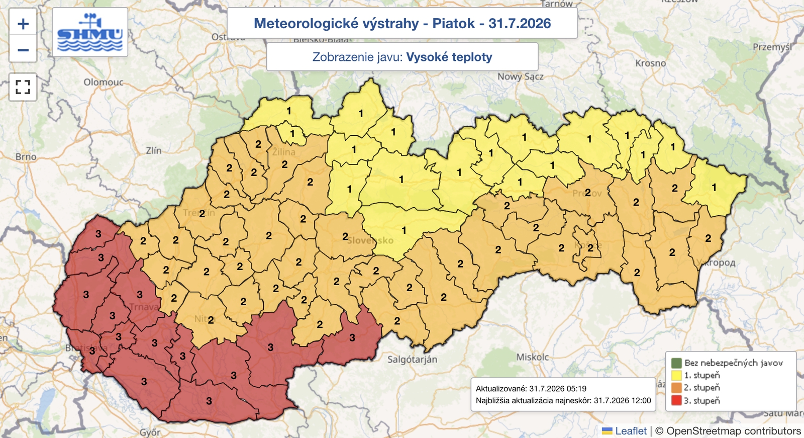 Horúčavy vrcholia: Slovensko zasiahnu