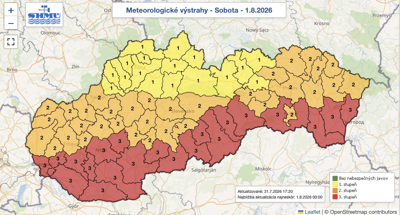 Slovensko čaká extrémny víkend: