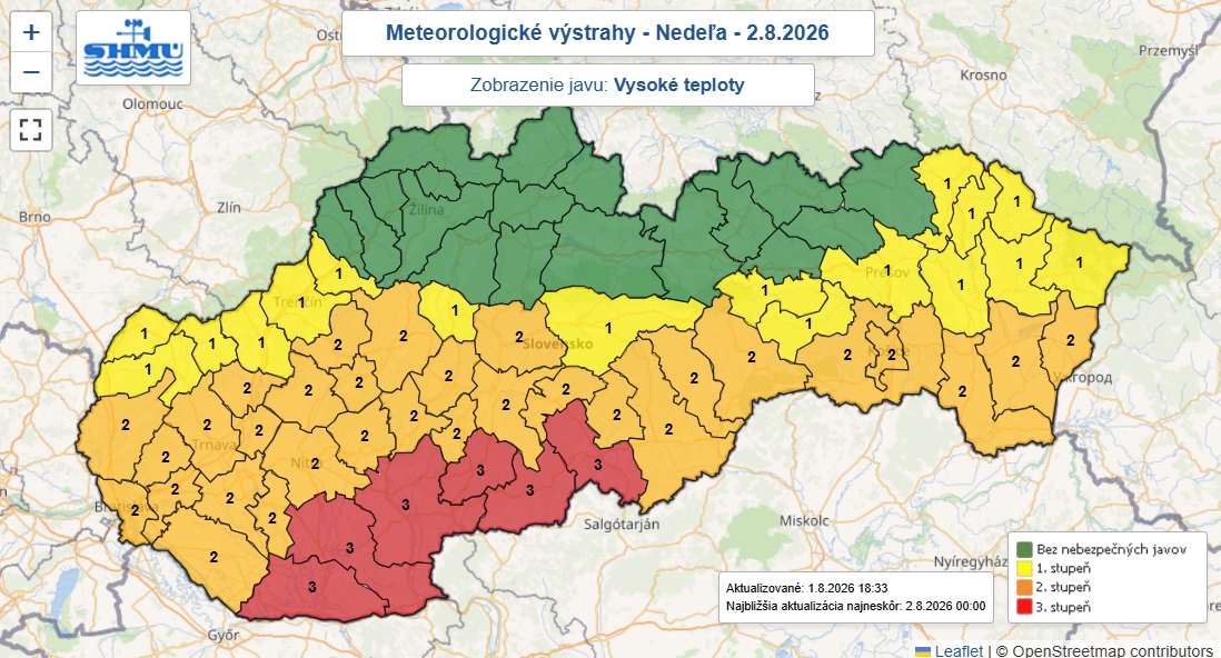 Slovensko čaká EXTRÉMNA nedeľa: