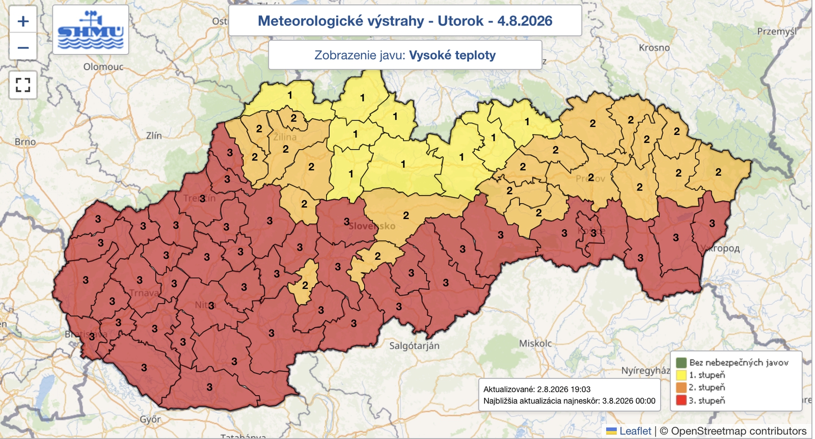 Pondelok prinesie vrchol horúčav: