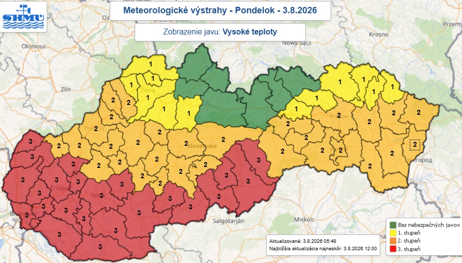 Extrémne HORÚČAVY dnes zasiahnu