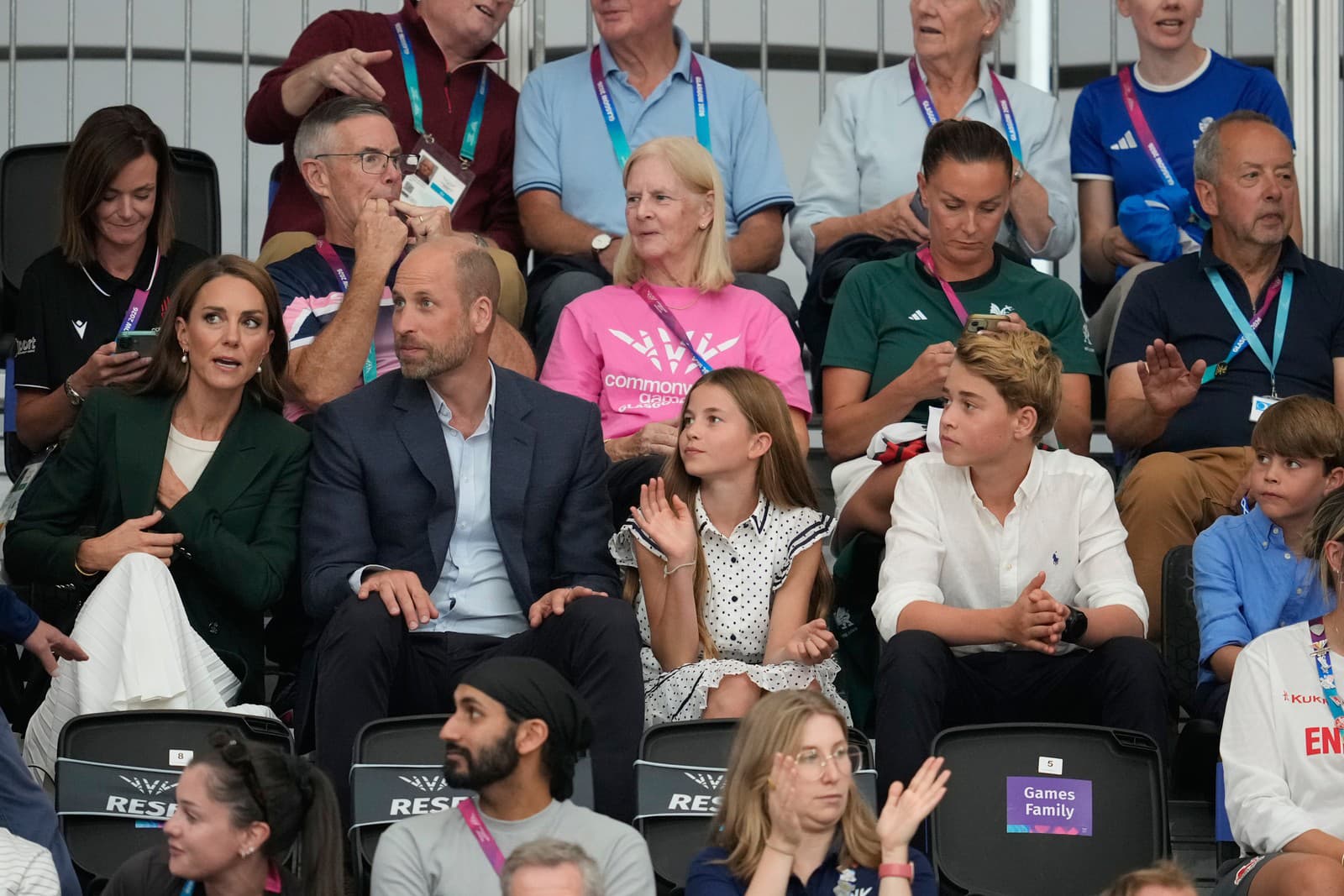Kráľovská rodina na Britain Commonwealth Games 