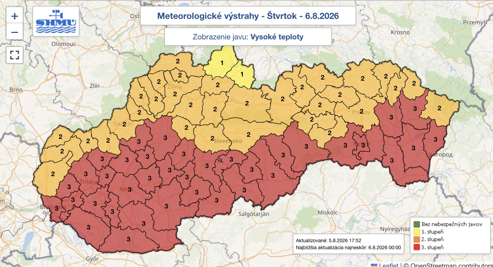 Ochladenie ešte nepríde, zajtra