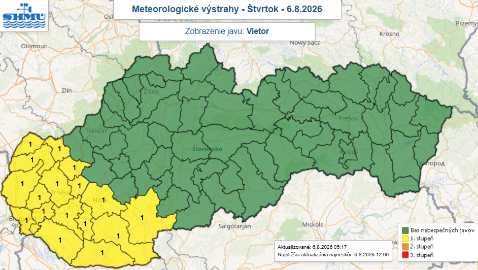 Meteorológovia varujú pred nebezpečenstvom: