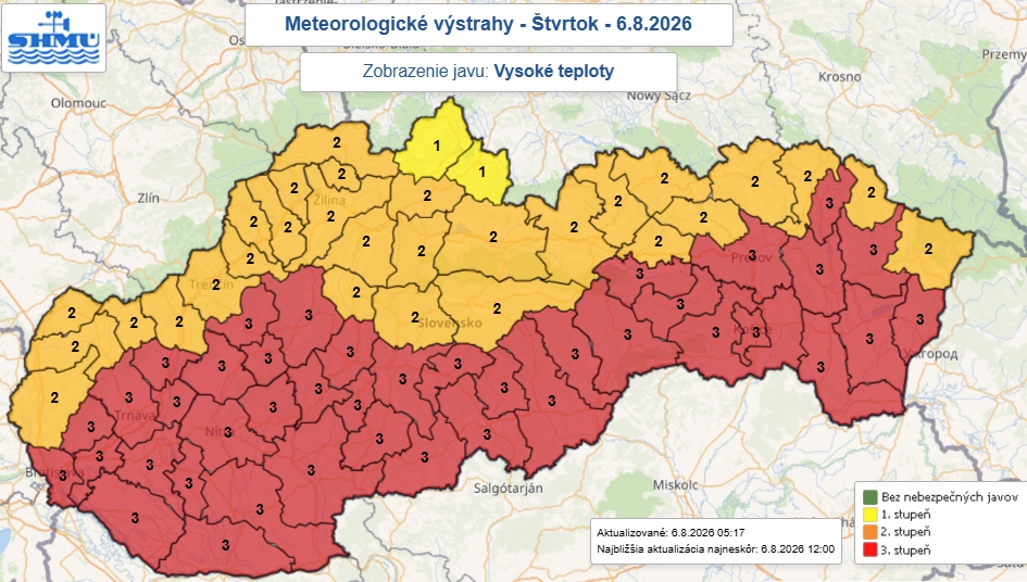 Meteorológovia varujú pred nebezpečenstvom: