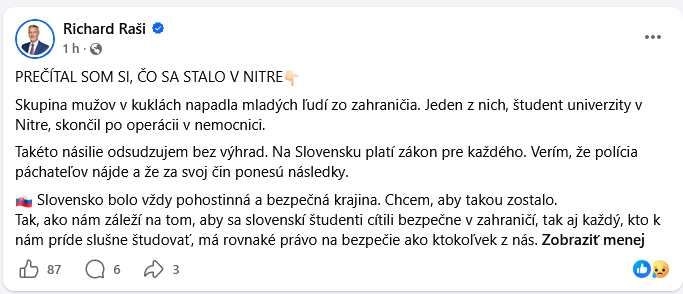 Šialený incident v Nitre: