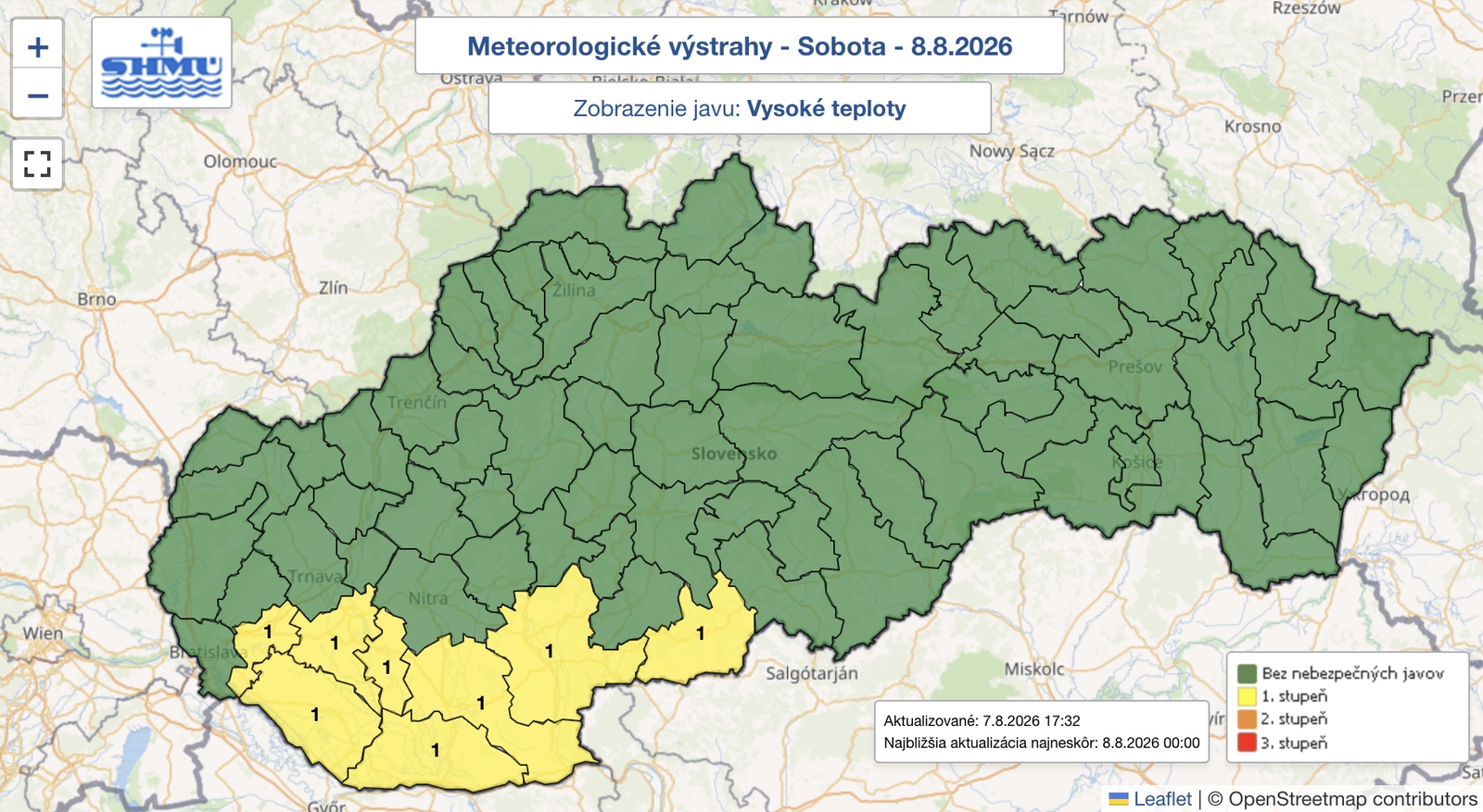 Pozor na sobotné horúčavy: