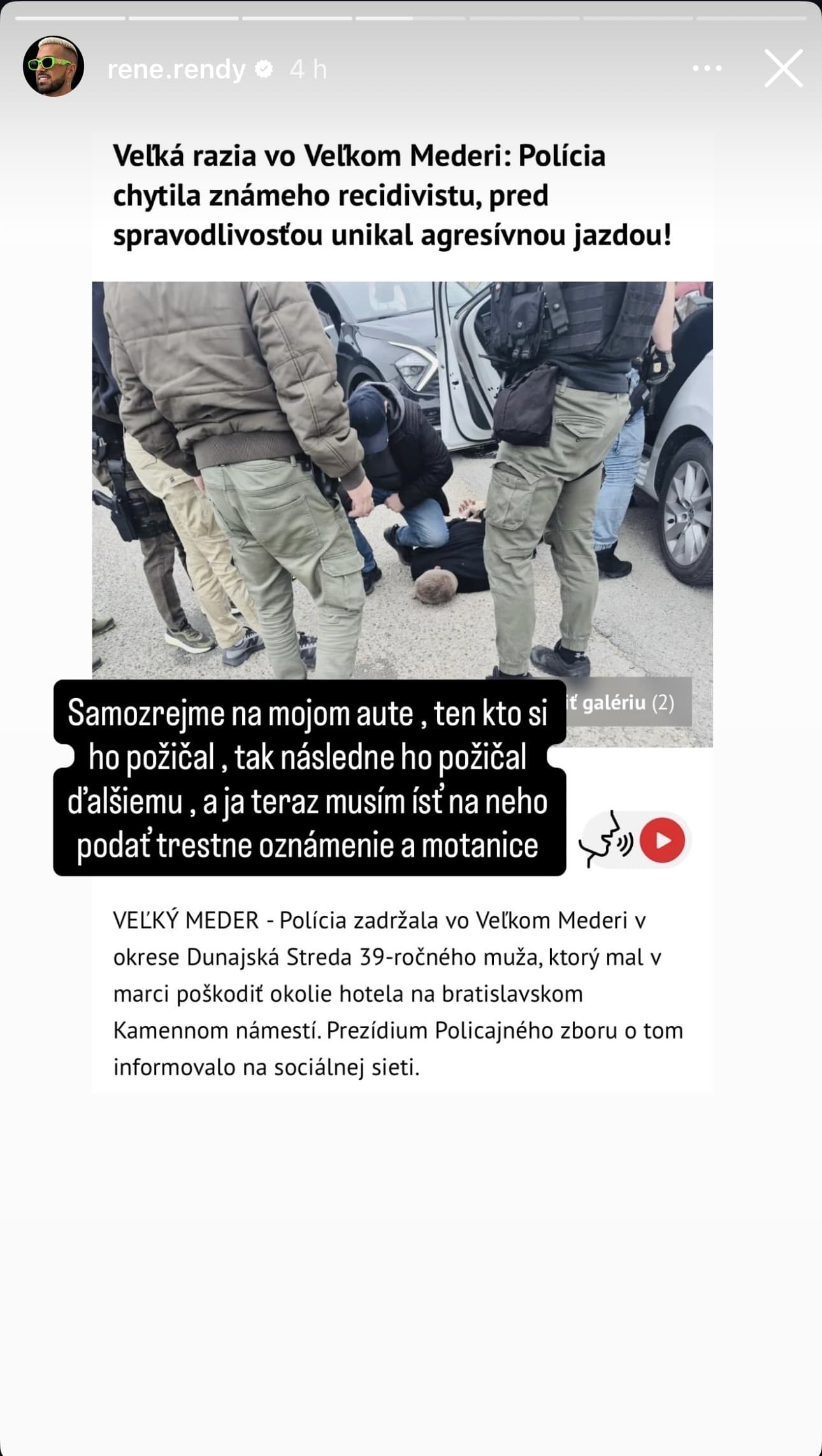 René Strausz sa rozhodol ukončiť jeden zo svojich biznisov. 