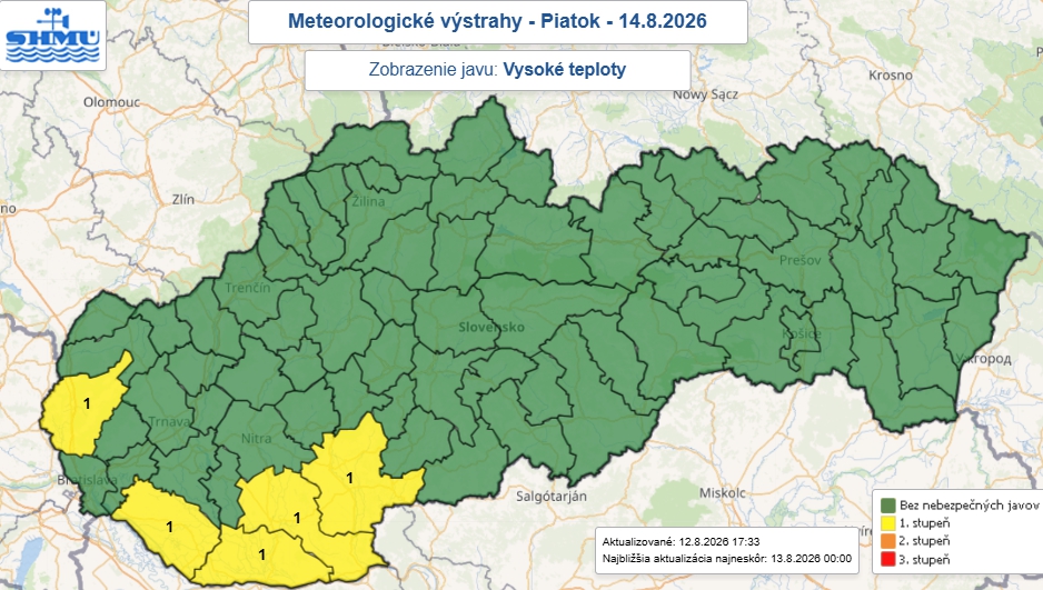Slovensko zasiahnu horúčavy: Meteorológovia