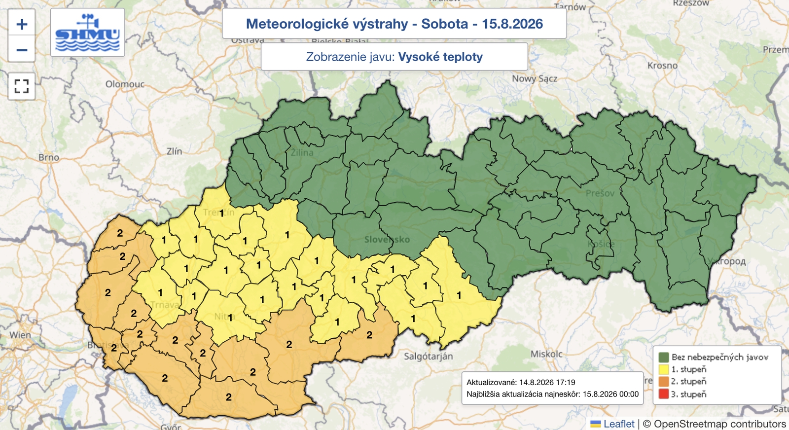 Slovensko čaká horúca sobota: