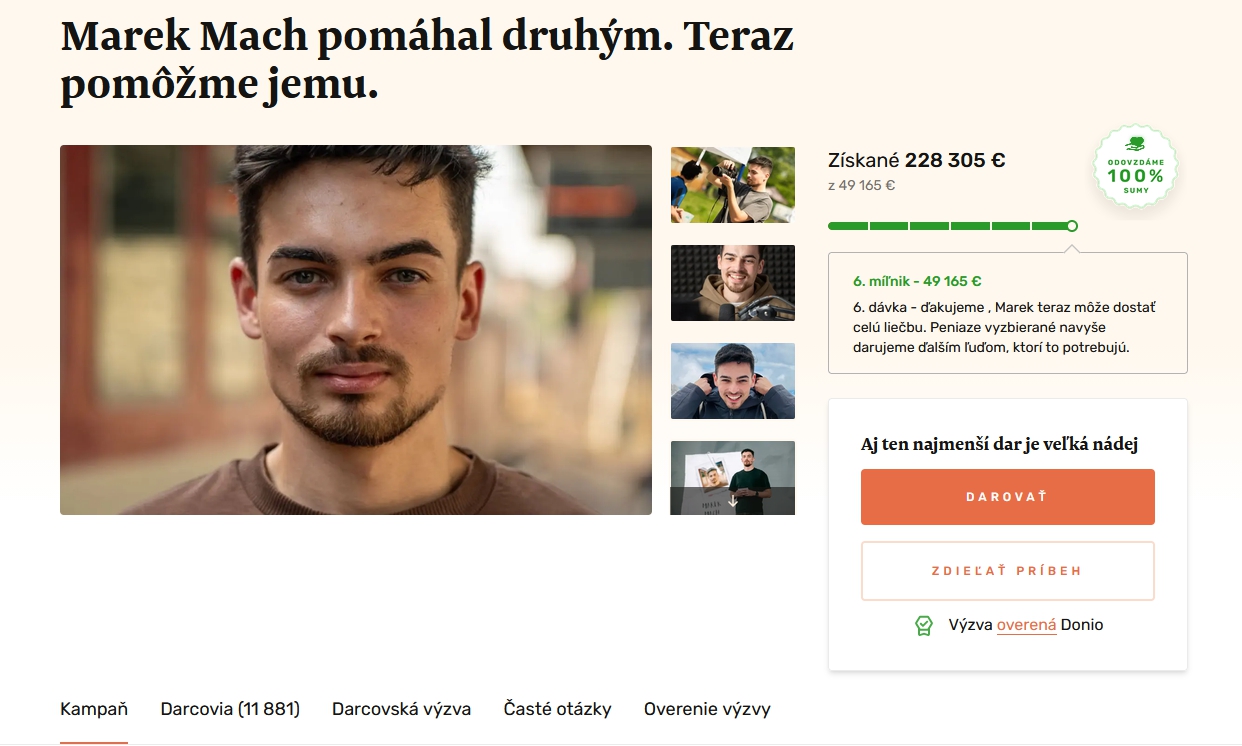 Rakovinou zasiahnutý aktivista: DOJATÝ
