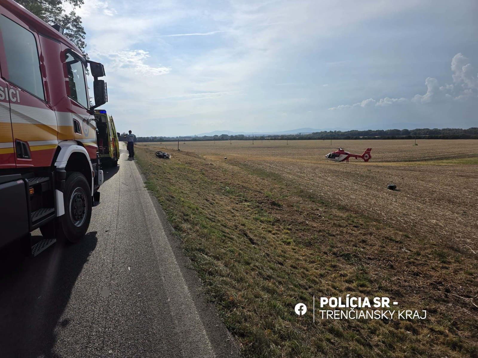 Vážna nehoda motocykla s