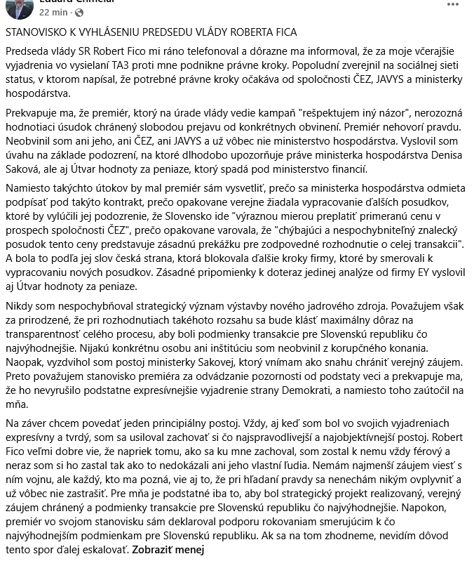 Konflikt pre elektráreň graduje