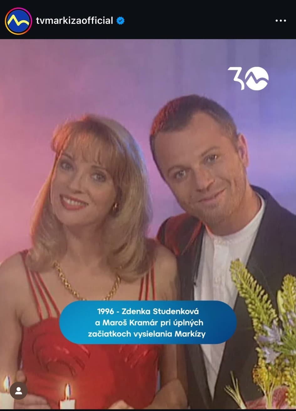 Zdena Studenková a Maroš Kramár v roku 1996.