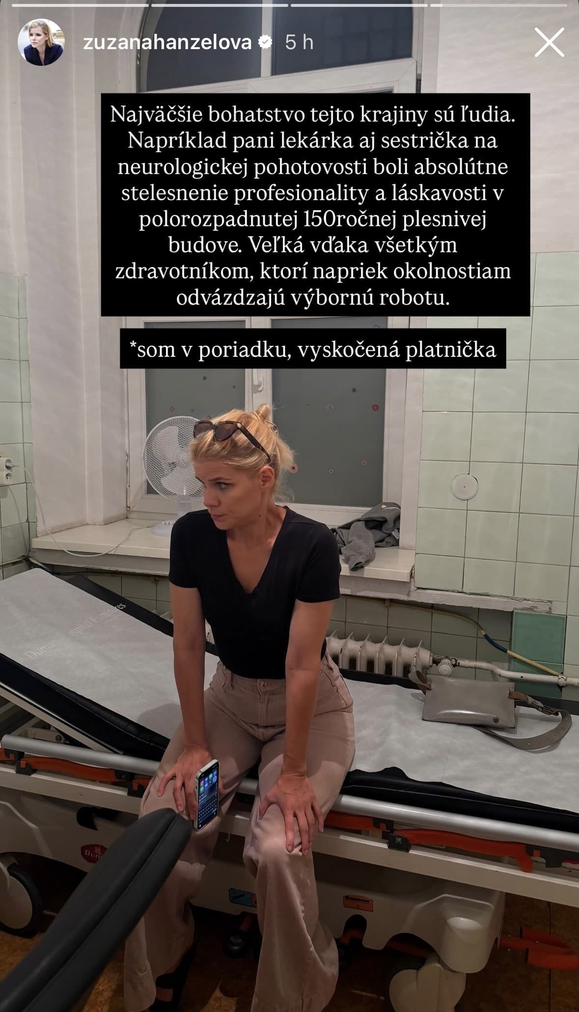 Radosť vystriedal plač: Hanzelová