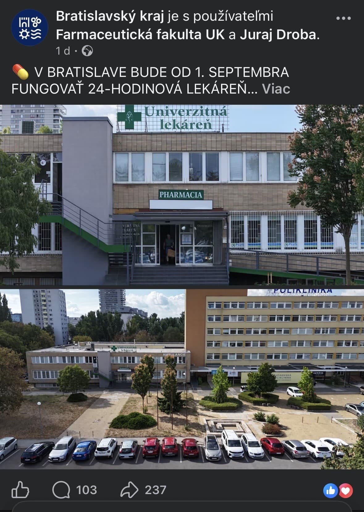 V Bratislave bude nonstop lekáreň