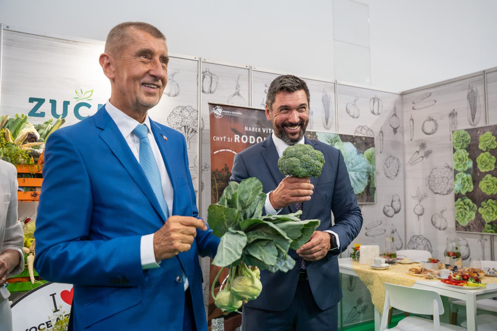 Andrej Babiš a Richard Takáč na agrosalóne Zem živiteľka