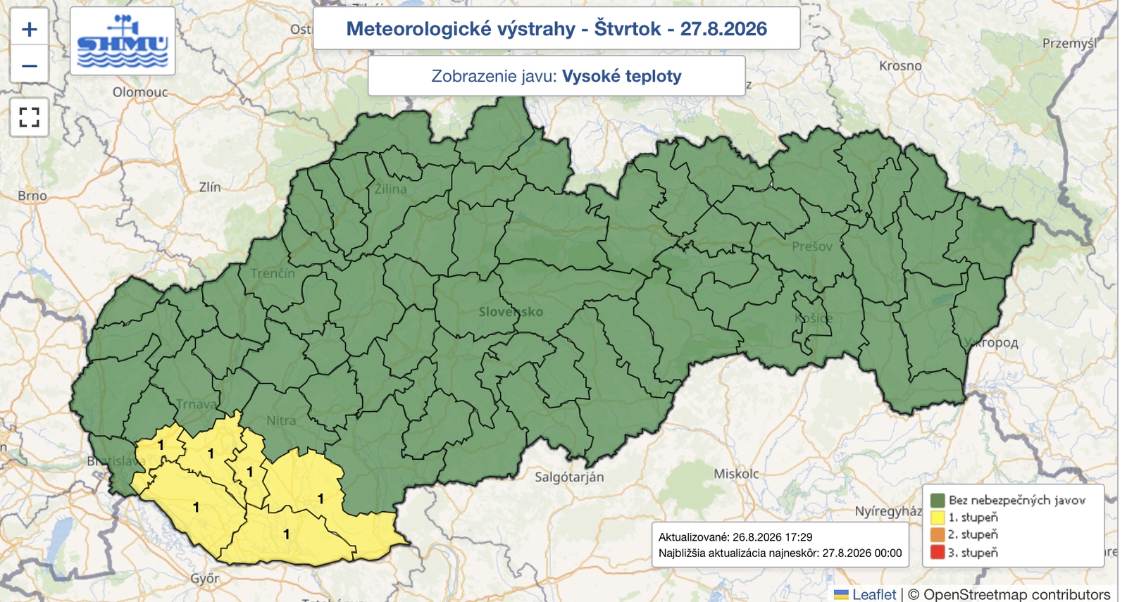 Slovensko čaká poriadne horúci