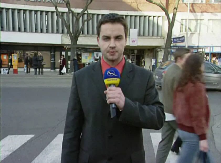 Peter Gažík ako redaktor TV Markíza v roku 2024