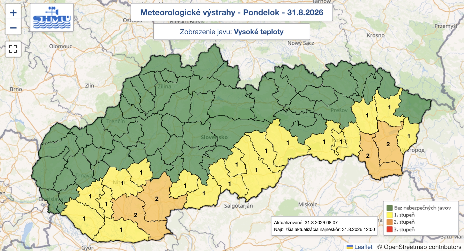Horúci pondelok s nepríjemným