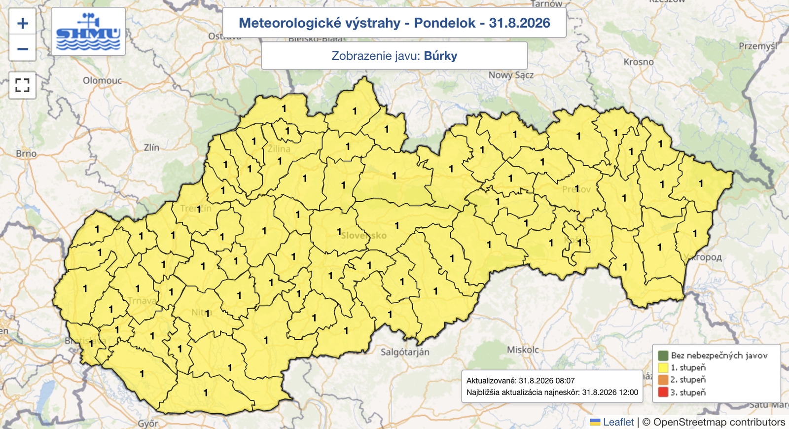 Horúci pondelok s nepríjemným