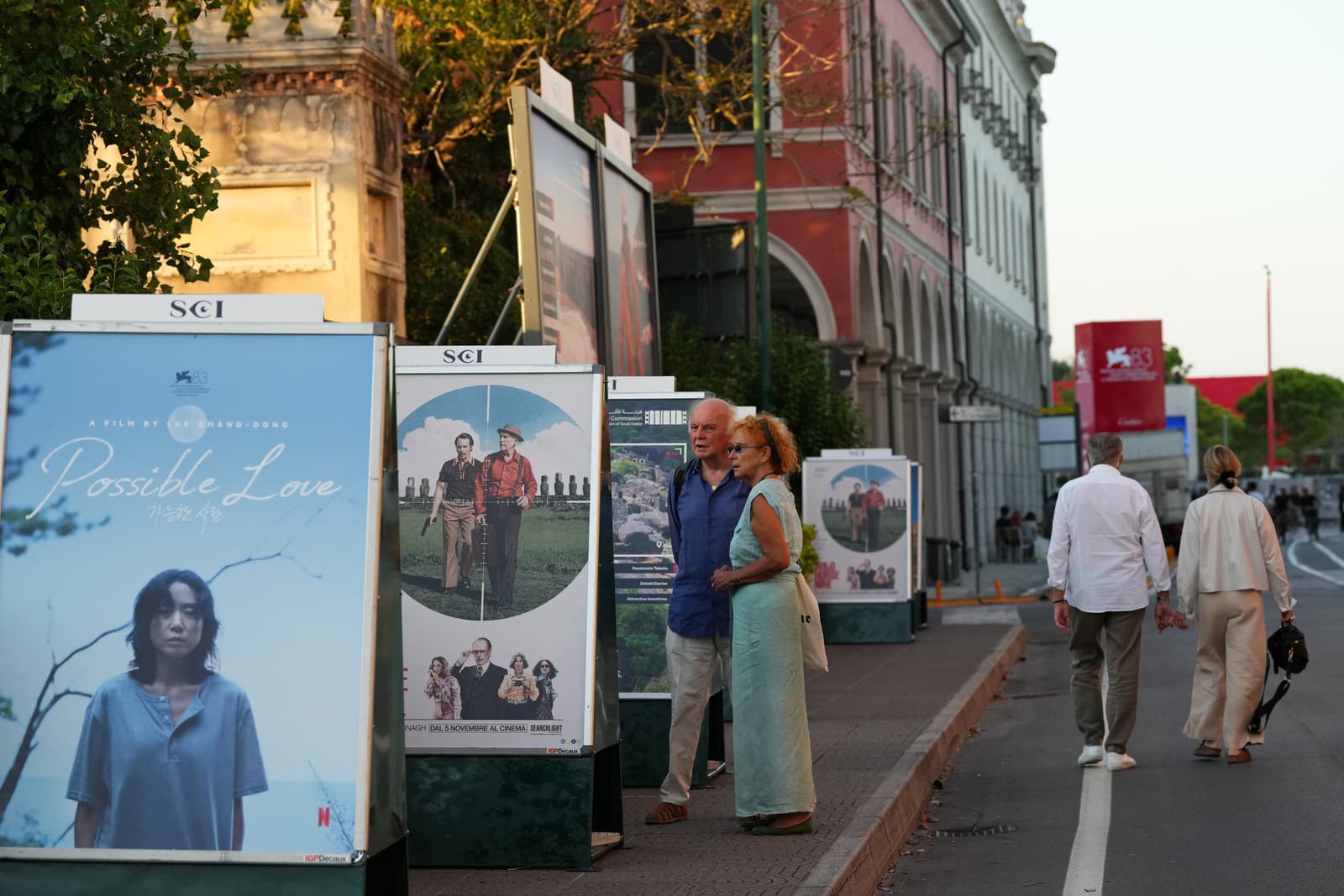 Príprava na najstarší medzinárodný filmový festival v Benátkach.