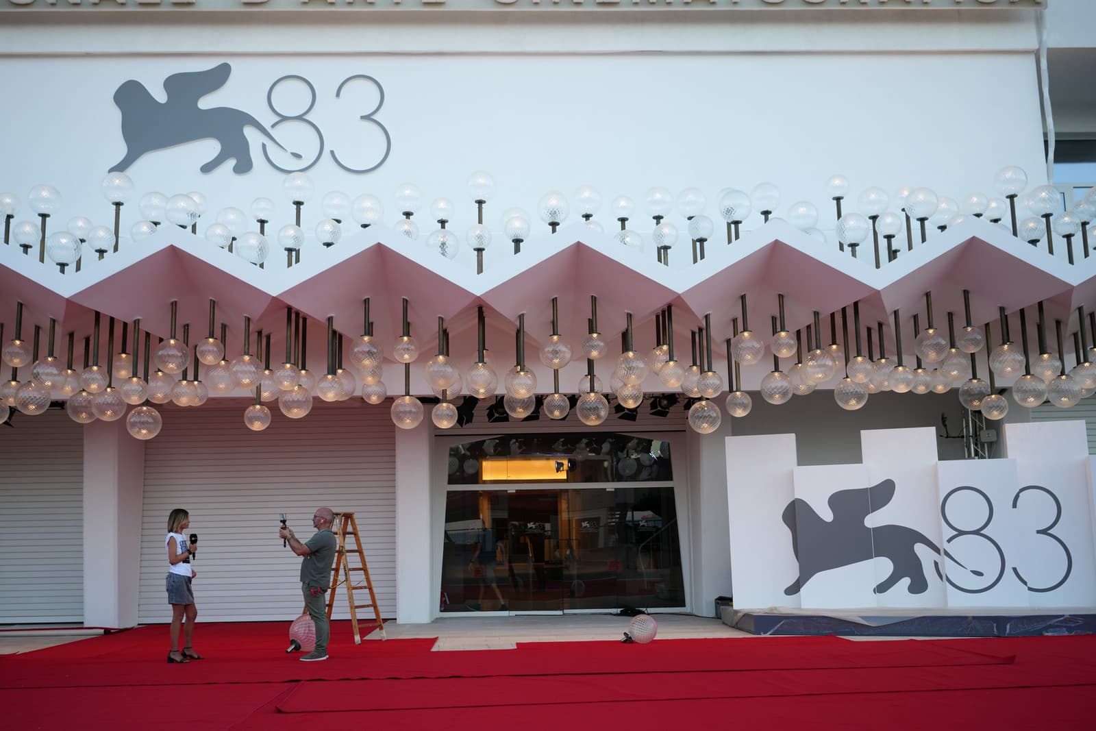 Príprava na najstarší medzinárodný filmový festival v Benátkach.